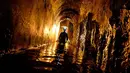 Peneliti speleologists memetakan jaringan bawah air yang disusun pada awal abad ke-20 oleh British Roman arkeolog Timothy Ashby antara 1906 dan 1925. (AFP/Andreas Solaro/wwn)