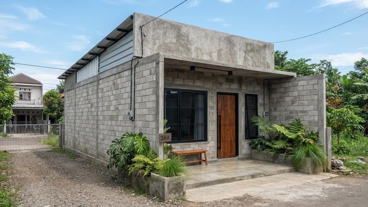 7 Inspirasi Rumah Desa Gaya Industrial Tanpa Biaya Mahal, Sederhana tapi Tetap Estetik
