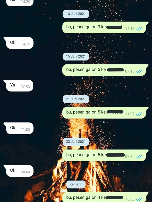 6 Chat Pesan Galon ala Anak Kos Ini Bikin Senyum, Simpel Tanpa Ribet