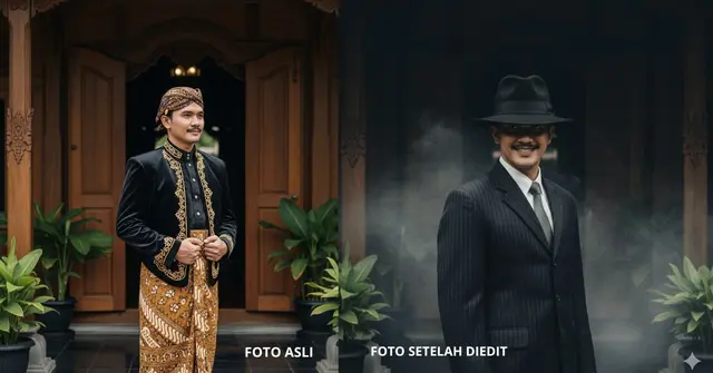 Prompt Gemini AI Viral ala Mafia (Foto: Gemini AI)