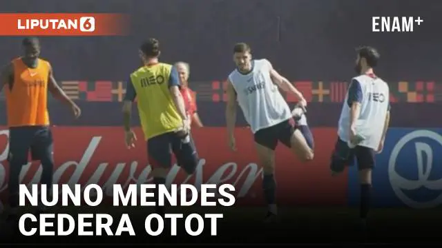 Timnas Portugal menyiapkan diri untuk bertanding hadapi Ghana di laga Piala Dunia. Nuno Mendes tak nampak di sesi latihan yang ikuti Ronaldo dan rekannya.
