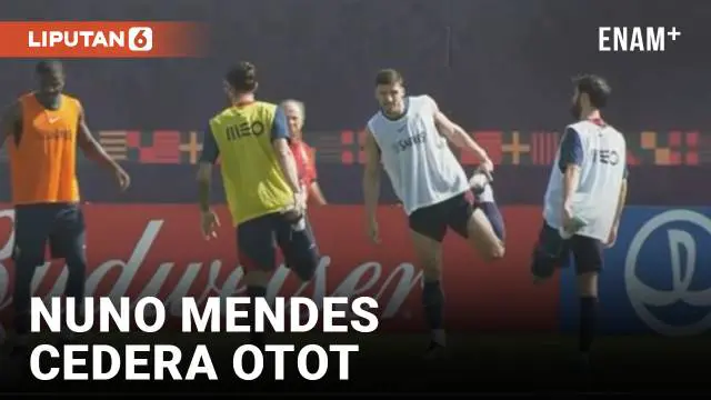 VIDEO: Portugal Latihan Jelang Laga Piala Dunia, Nuno Mendes Absen