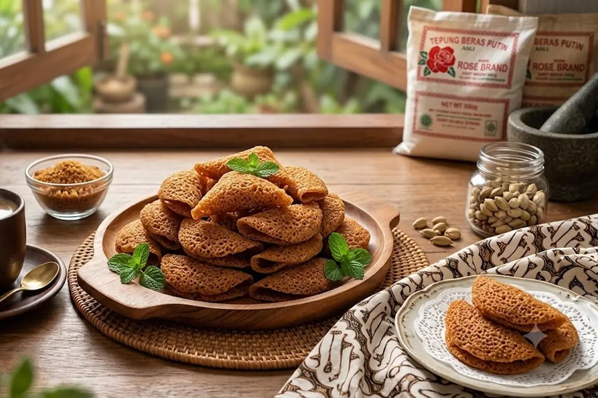 Kue Karasi Aceh yang Renyah dan Manis (AI Generated)