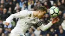 Cristiano Ronaldo - CR7 menempati urutan teratas sebagai penyumbang gol terbanyak Real Madrid di ajang Liga Champions. Pemain yang juga dijuluki Mr. Champions itu tercatat telah mencetak 105 gol untuk Los Blancos. (AFP/Pierre-Philippe Marcou)