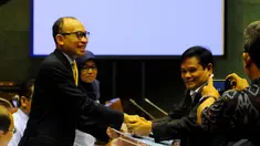 Menteri Keuangan Chatib Basri dan DPR membahas RUU Perasuransian, Jakarta, Senin (15/9/2014) (Liputan6.com/Andrian M Tunay)