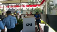 Pemilu 2019 di Rutan Klas 1 Cipinang, Jakarta Timur. (Liputan6.com/ Nanda Perdana Putra)