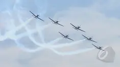 Tim Jupiter Aerobatic TNI AU beraksi dalam peringatan Hari Ulang Tahun ke-69 TNI AU Tahun 2015 di Pangkalan Udara Halim Perdanakusuma, Jakarta, Kamis (9/4/2015). Acara tersebut menampilkan demo darat dan atraksi udara. (Liputan6.com/Herman Zakharia)