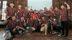 Para pemain Klub M88 Aspac Jakarta berfoto bersama usai konferensi pers di kota Tua, Jakarta, Rabun(16/12/2015). Klub basket M88 Aspac Jakarta berencana menaturalisasi pebasket asal Amerika Serikat jelang kompetisi IBL 2016. (Liputan6.com/Yoppy Renato)
