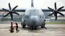 Selain itu, C-130J dapat memuat 8 palet atau 97 tandu, 128 pasukan tempur, dan 92 pasukan terjun payung. (Liputan6.com/Faizal Fanani)