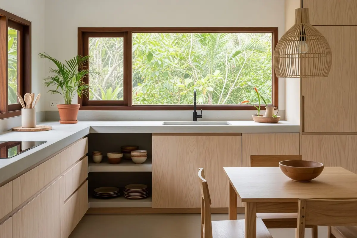 Model Dapur Tropis Minimalis untuk Rumah Kampung