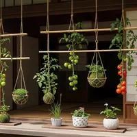 Ide Desain Kebun Tomat Gantung Ala Jepang/AI
