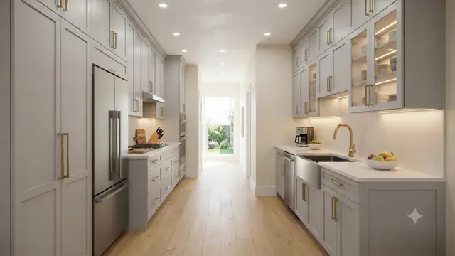 Model Dapur yang Cocok untuk Rumah Memanjang