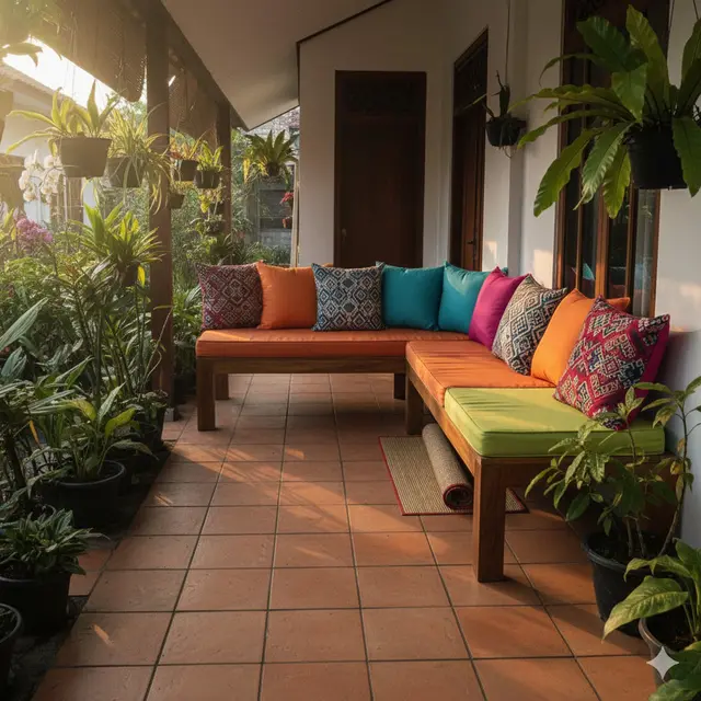 Desain Teras Rumah 1 Meter
