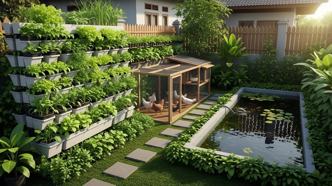 Cara Membuat Integrated Farming di Lahan 100 Meter Persegi/Gemini Ai