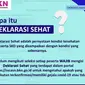 Deklarasi Sehat untuk Peserta Tes SKD CPNS 2021 di portal SSCASN. Dok SCCASN