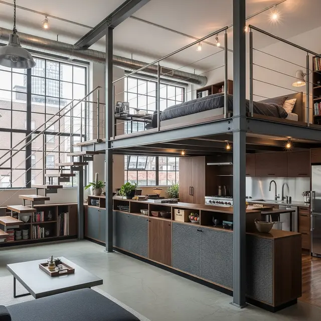 Model Rumah Mezzanine dengan Rangka Baja Ringan (Gemini AI)