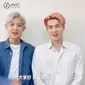 EXO_SC, Sehun mewarnai rambutnya jadi pink/dok. Instagram @ beebyunee92