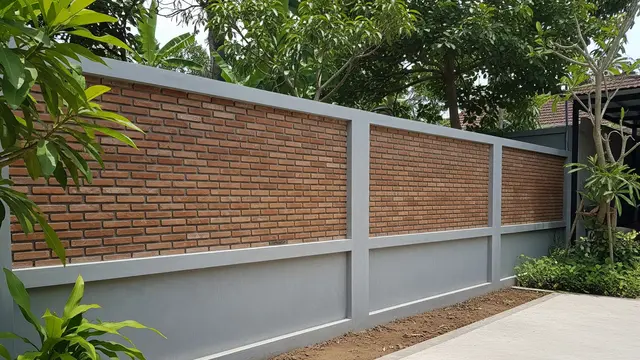 Pagar Bata Ekspos dengan Pondasi Sloof Beton Kuat