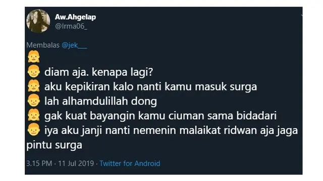 Khayalan Cewek Saat Pacarnya Masuk Surga Ini Malah Bikin Emosi