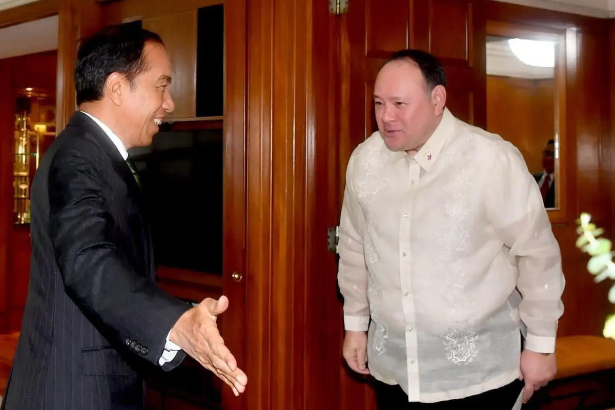 Presiden Jokowi Bertemu Menhan Filipina Gilberto Eduardo Gerardo C Teodoro Jr