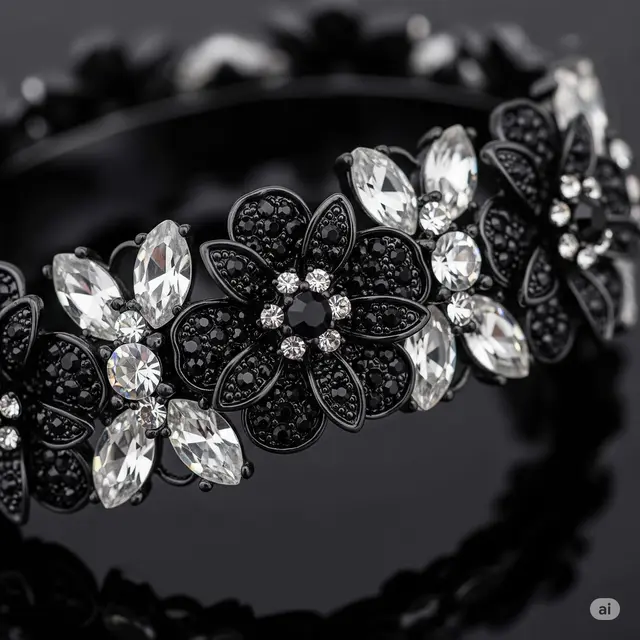 Gelang Model Bunga Hitam