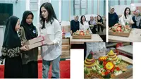 6 Potret Tissa Biani Berbagi Paket Lebaran di Panti Asuhan, Banjir Pujian