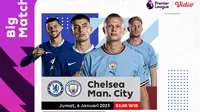 Jadwal dan Live Streaming Liga Inggris : Chelsea Vs Manchester City di Vidio, 6 Januari 2023