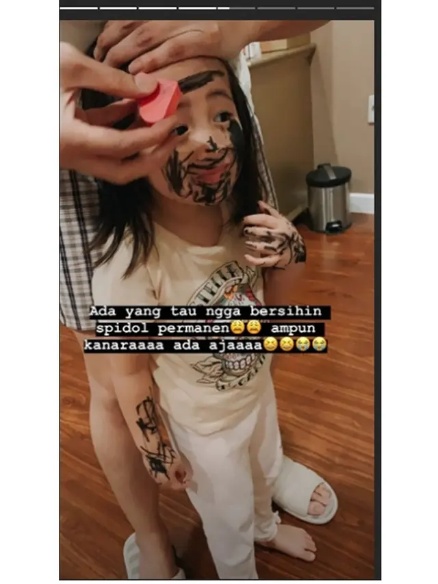 7 Potret Gemas Putri Nindy Ayunda, Sempat Corat-Coret Tubuh dengan Spidol Permanen