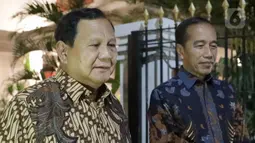 Presiden Prabowo Subianto mengungkap bahwa pertemuan itu terjadi ketika ia mendengar Jokowi berada di Jakarta. (Liputan6.com/Herman Zakharia)