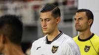 Kapten Timnas Indonesia, Jay Idzes, dalam laga kontra Lebanon di FIFA Matchday, Senin (8/9/2025). (Bola.com/Abdul Aziz)