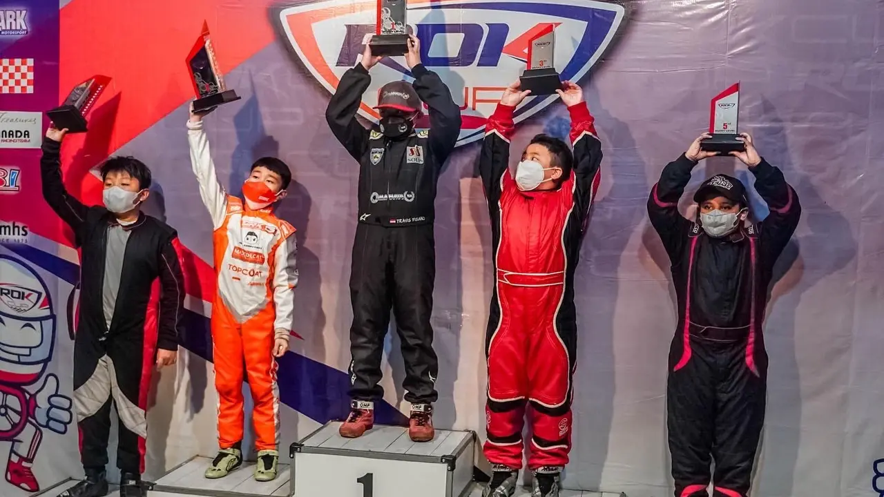 Abyan Aqila Kembali Naik Podium di Kejurnas Gokart E shark Rok Cup 2022