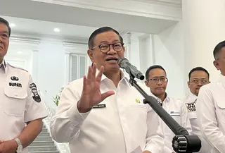 Pramono bicara rencana pembangunan MRT Kembangan–Balaraja (Foto: Winda Nelfira/Liputan6.com)