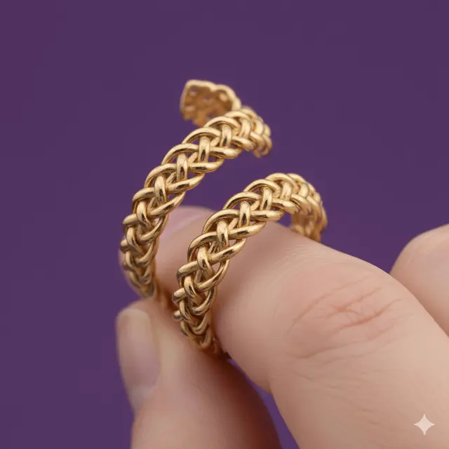 Model Cincin Emas Spiral Unik 2 Gram by Gemini