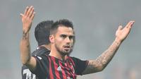 Gelandang AC Milan asal Spanyol, Suso. (AFP/Giuseppe Cacace)