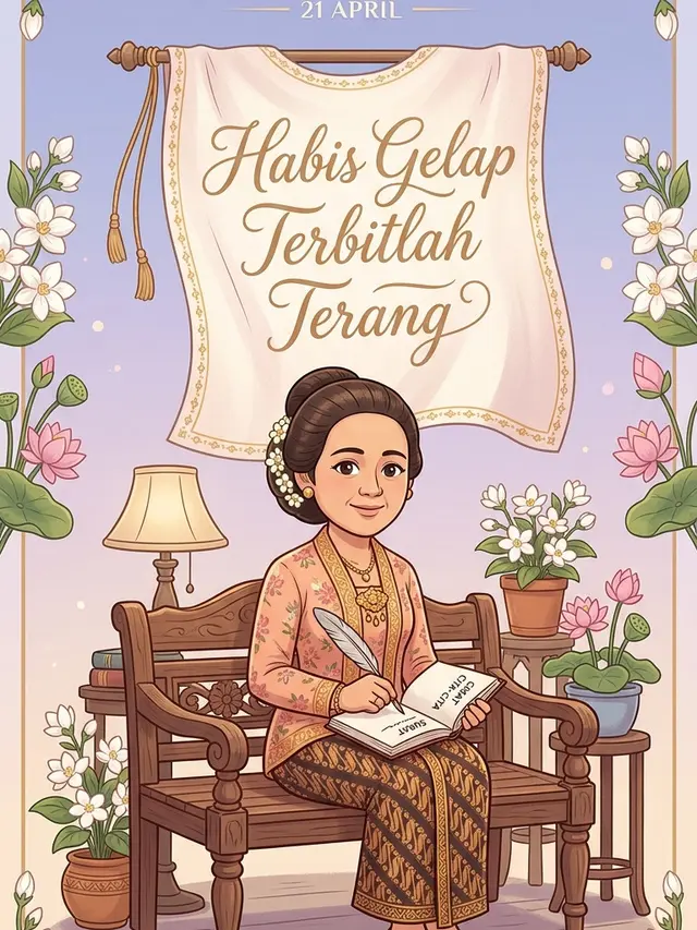 Desain Poster Hari Kartini Kartun. Gemini