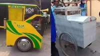 Bentuk nyeleneh gerobak jualan (Sumber: 1cak)