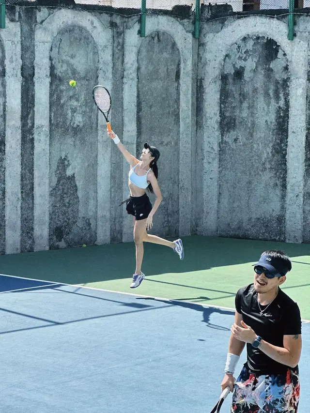 7 Potret Anya Geraldine dan Bio One Main Tenis Bareng, Definisi Mantan yang Akur