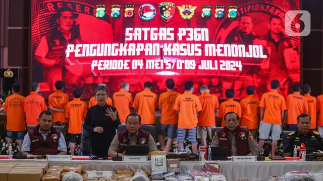 Satgas P3GN Polri Ungkap Kasus Peredaran Narkoba 10 Bulan Terakhir