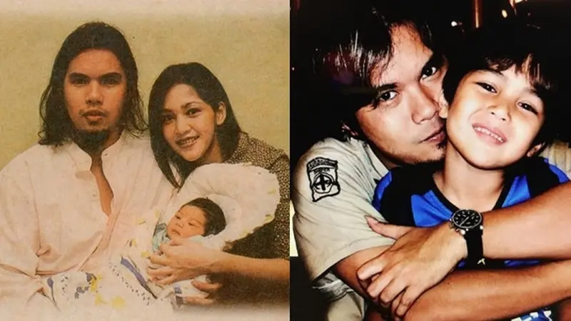 6 Foto Masa Kecil El Rumi Bersama Ahmad Dhani, Penuh Kasih Sayang