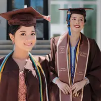 Adu Gaya Beby Tsabina dan Yoriko Angeline saat Wisuda di Amerika, credit: (@bebytsabina)/(@yorikooangln_)