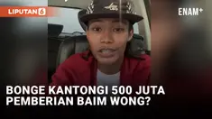 Bonge Citayam Bersuara Usai Disebut Diberikan 500 Juta Oleh Baim Wong