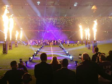Laga pekan ke-32 Ligue 1 2025/2026, Jumat (08/05/2026) waktu setempat, menjadi spesial bagi klub RC Lens. (AFP/Francois Lo Presti)