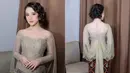 Dalam potret ini Zara Adhisty anggun dengan kebaya modifikasi berpotongan boatneck dipadukan kain batik. (FOTO: instagram.com/zaraadhsty)
