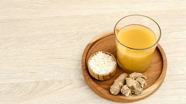 ilustrasi jamu beras kencur