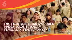 Presiden menerbitkan aturan mengenai tindakan kedisipilinan bagi para PNS. Diantaranya PNS harus bersikap netral dan tidak boleh membolos saat bekerja.