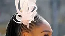 Serena Williams saat menghadiri upacara pernikahan Pangeran Harry dan Meghan Markle di St. George's Chapel, Windsor Castle, Windsor, dekat London, Inggris, Sabtu (19/5). (Gareth Fuller/pool photo via AP)