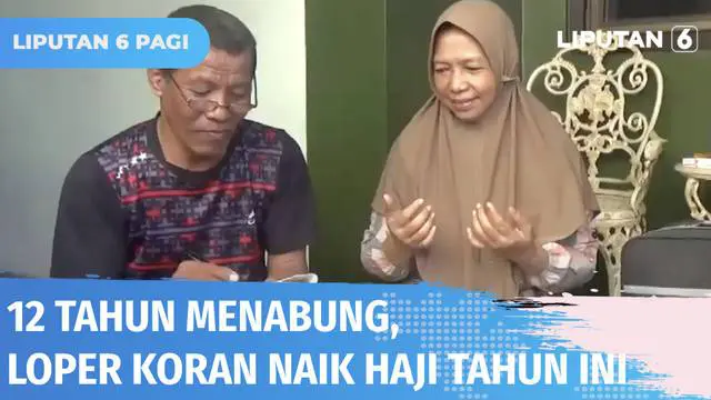 Seorang loper koran atau pengantar koran langganan bersama istrinya di Semarang akhirnya bisa berangkat haji di tahun ini. Berkat kesabarannya selama 12 tahun, ia mampu menyisihkan uang Rp 250-300 ribu per bulan untuk ibadah haji.