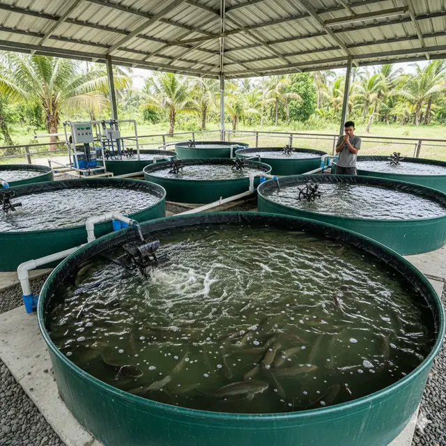 Cara Ternak Ikan Gabus di Lahan Sempit (Foto: Gemini AI)