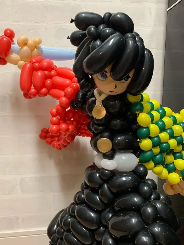 6 Kreasi Seni Balon Karakter Anime Demon Slayer, Unik Banget
