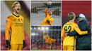 Kiper Liverpool, Caoimhin Kelleher, menepis bola saat melawan Ajax Amsterdam di Stadion Anfield, Rabu (2/12/2020). Kiper ketiga The Reds itu tampil memukau dan membawa Liverpool menang atas Ajax. (Peter Byrne/Pool via AP)